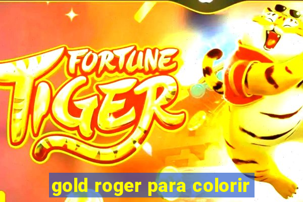 gold roger para colorir